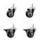 Service Caster 3 Inch Maroon Polyurethane 12 MM Threaded Stem Caster Set 2 Brakes SCC SCC-TS20S314-PPUB-MRN-M1215-2-PLB-2 - alternate 1